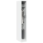vidaXL Kledingkast 30x50x200 cm bewerkt hout wit, Huis en Inrichting, Kasten | Kleerkasten, Verzenden, Nieuw