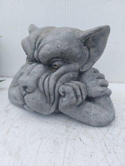 Beeld, garden statue demonic - 25 cm - cast stone, Antiek en Kunst, Curiosa en Brocante