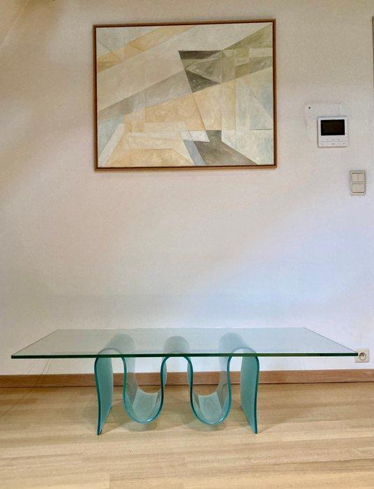 Table basse - Verre - Table basse vintage italienne ‘Triple, Antiek en Kunst, Kunst | Designobjecten