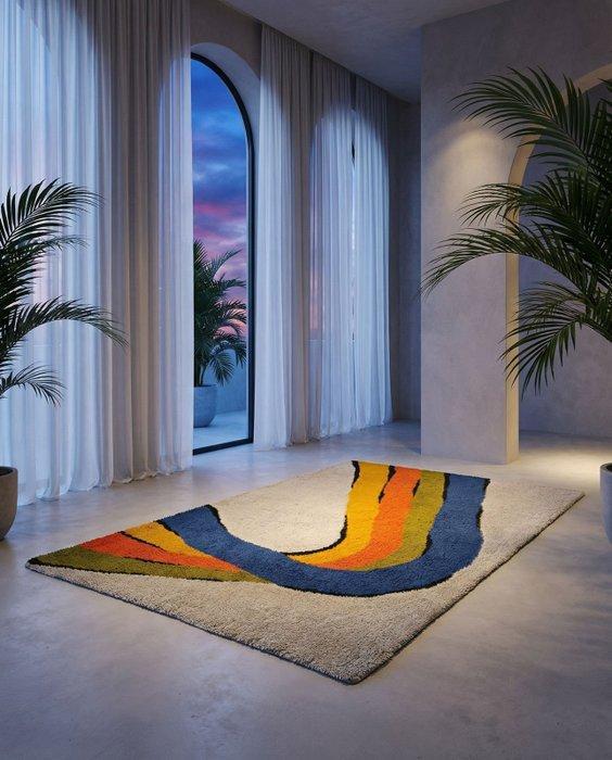 Optical Art - Verner Panton - Vloerkleed - 285 cm - 200 cm -, Antiquités & Art, Curiosités & Brocante