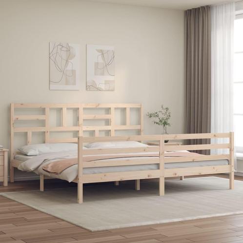 vidaXL Cadre de lit avec tête de lit Super King Size, Huis en Inrichting, Slaapkamer | Bedden, Verzenden