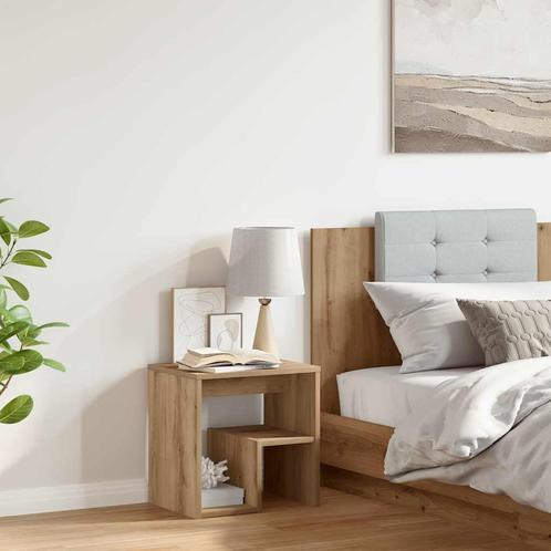 vidaXL Nachtkastje 40x30x40 cm bewerkt hout artisanaal, Huis en Inrichting, Slaapkamer | Nachtkastjes, Nieuw, Verzenden