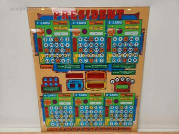 8x Frontplaat bingo/gokautomaat Wimi President beschikbaar voor biedingen