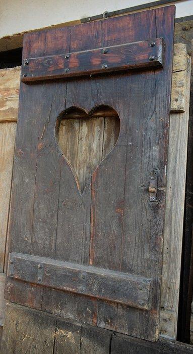 Porte - XIXe siècle - porte sombre du cloître, Antiek en Kunst, Antiek | Overige Antiek