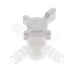 PVDF 3-weg Kogelkraan 3/8 (9 mm) Slangpilaar, Doe-het-zelf en Bouw, Verzenden, Nieuw