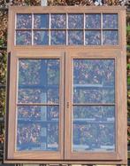afrormosia houten raam , chassis , venster 120 x 160, Bricolage & Construction, Châssis & Portes coulissantes, Raamkozijn, Ophalen of Verzenden
