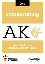 ExamenOverzicht - Samenvatting Aardrijkskunde VWO, Boeken, Verzenden, Gelezen, ExamenOverzicht