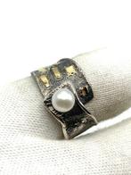 Zonder Minimumprijs - Ring - 18 karaat Geel goud, Zilver, Handtassen en Accessoires, Ringen, Nieuw