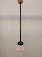 Plafondlamp - Glas - Roze lamp in Art Deco-stijl