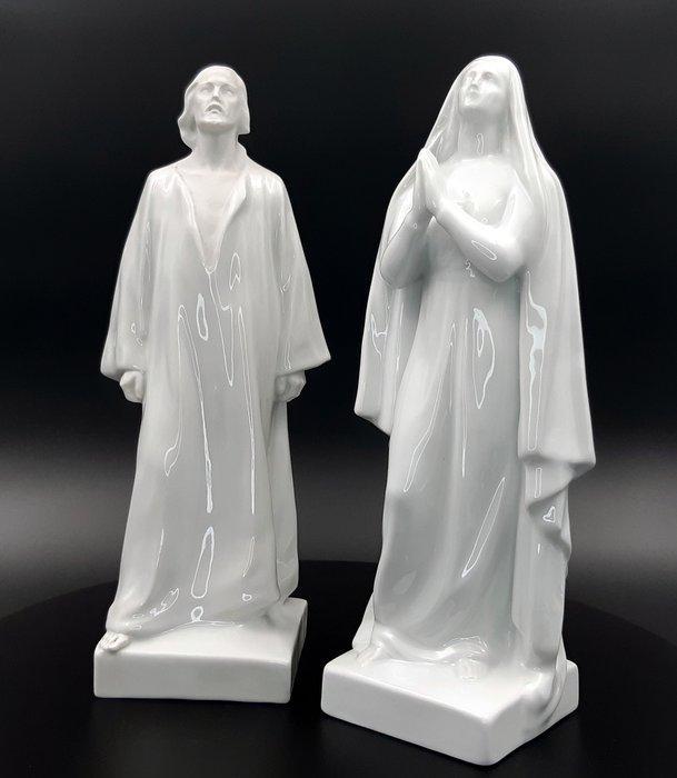 Herend - Beeldje, Jesus and Mary Magdalene - 30 cm -, Antiek en Kunst, Antiek | Glaswerk en Kristal