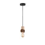 Home Sweet Home Hanglamp Furdy - hout - 10x10x116cm, Nieuw