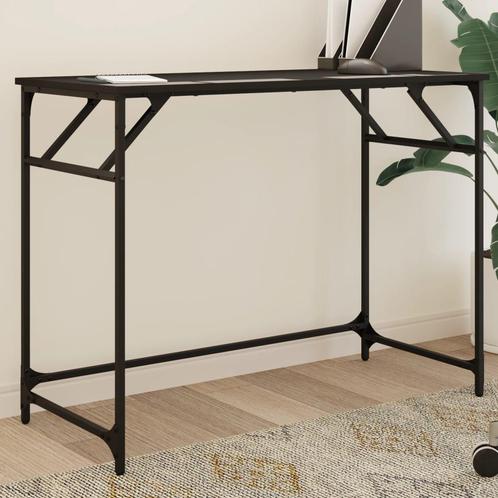 vidaXL Bureau 100x45x76 cm bewerkt hout en gepoedercoat, Huis en Inrichting, Bureaus, Nieuw, Verzenden