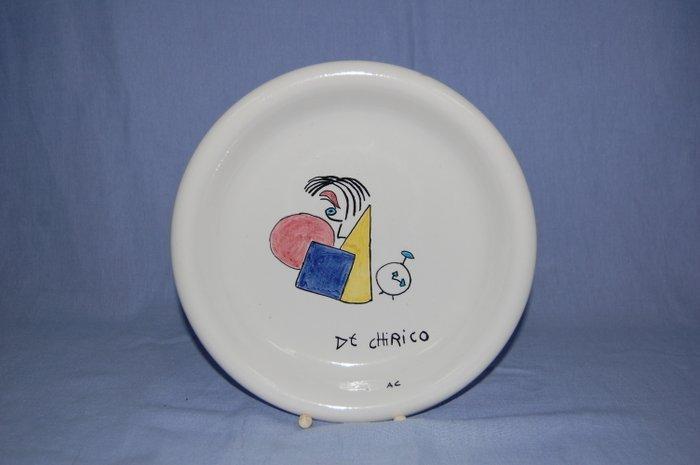 Bitossi - De Chirico - Bord - Signatur AC - Keramiek - D., Antiek en Kunst, Antiek | Glaswerk en Kristal