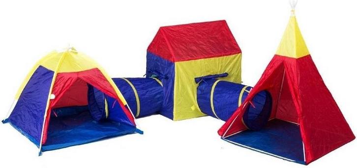 Kinder speeltent met speeltunnel tipi tent huisje, Kinderen en Baby's, Speelgoed | Speeltenten, Nieuw, Ophalen of Verzenden