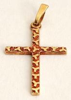 Kruis - 14 kt goud - 1950-1960 - 14 karaat geel/rose goud, Antiek en Kunst