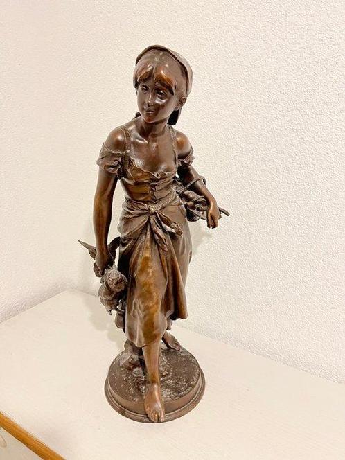 Hippolyte François Moreau (1832-1927) - sculptuur, Retour, Antiek en Kunst, Antiek | Keramiek en Aardewerk