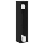 vidaXL Badkamerkast met rolhouder 20,5x20x90 cm zwart, Huis en Inrichting, Badkamer | Badkamermeubels, Verzenden, Nieuw