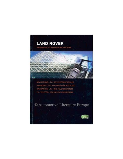 2006 LAND ROVER NAVIGATIE, TV EN TELEFOONSYSTEEM, Auto diversen, Handleidingen en Instructieboekjes