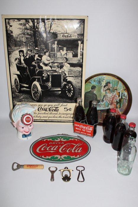Themacollectie - Verschillende vintage Coca Cola artikelen -, Antiek en Kunst, Antiek | Speelgoed