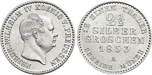 2 1/2 zilvergroschen 1853 A Brandenburg-Preussen Pruisen..., Postzegels en Munten, Munten | Europa | Niet-Euromunten, België, Verzenden