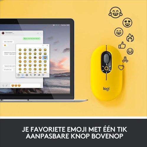 Logitech POP - Draadloze Emoji Muis met Bluetooth - Blast..., Informatique & Logiciels, Souris, Envoi