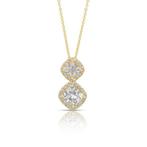 Ketting met hanger - 18 karaat Geel goud -  1.89ct. tw., Handtassen en Accessoires