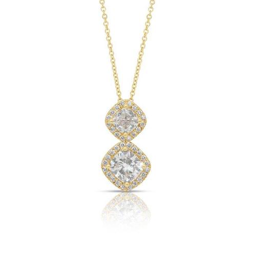 Ketting met hanger - 18 karaat Geel goud -  1.89ct. tw., Handtassen en Accessoires, Antieke sieraden