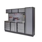 Werkbankset - met RVS plaat omkleed werkblad,, Doe-het-zelf en Bouw, Ophalen of Verzenden, Nieuw