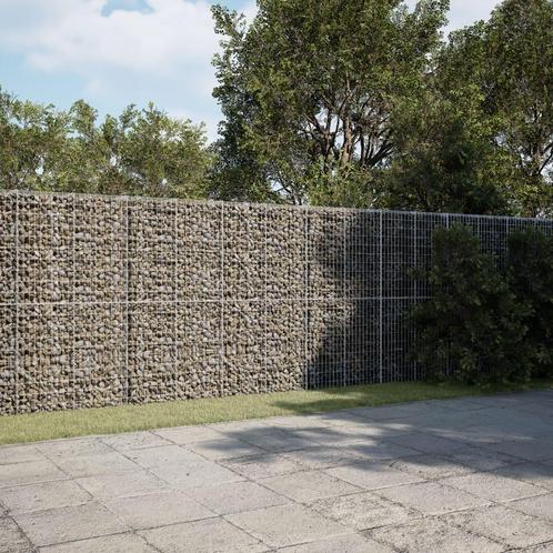 vidaXL Schanskorf 1000x50x200 cm gegalvaniseerd ijzer, Tuin en Terras, Bloempotten, Nieuw, Verzenden