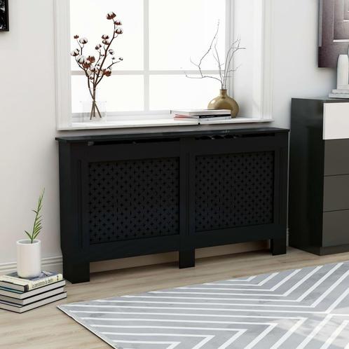 vidaXL Radiatorombouw 152x19x81,5 cm MDF zwart, Doe-het-zelf en Bouw, Verwarming en Radiatoren, Nieuw, Verzenden