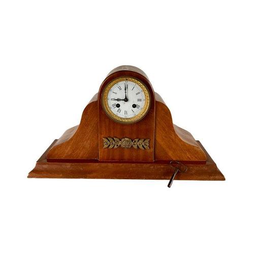 Pendule -   Brons, Hout - 1920-1930, Antiek en Kunst, Antiek | Klokken