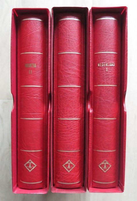 Accessoires 1960/2013 - Zwitserland- 3 Leuchtturm albums met, Postzegels en Munten, Postzegels | Europa | België