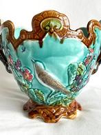 Faïencerie Onnaing France , Art Nouveau cache-pot /, Antiek en Kunst