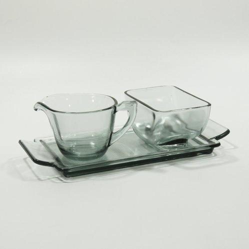 NO RESERVE - 3-Delig saffierblauw Art Deco set - A.D. Copier, Antiek en Kunst, Kunst | Designobjecten