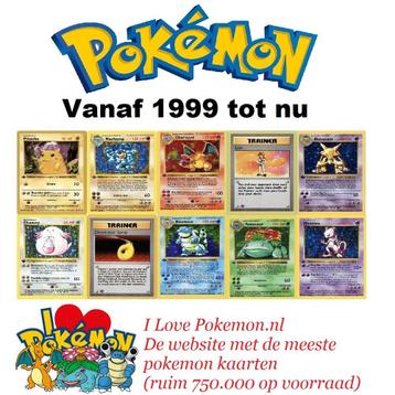 Pokemon Kaarten Vanaf 1999 tot de nieuwste series - zeldzame beschikbaar voor biedingen