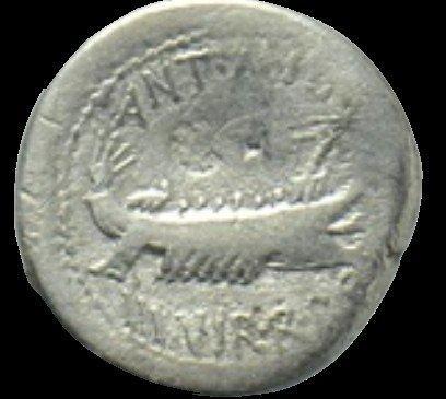 Romeinse Republiek (Imperatoriaal). Marcus Antonius., Postzegels en Munten, Munten | Europa | Niet-Euromunten