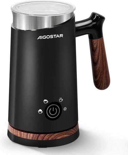 Aigostar Elektrische Melkopschuimer - 4-in-1 - 500W - Zwart, Huis en Inrichting, Woonaccessoires | Overige, Verzenden