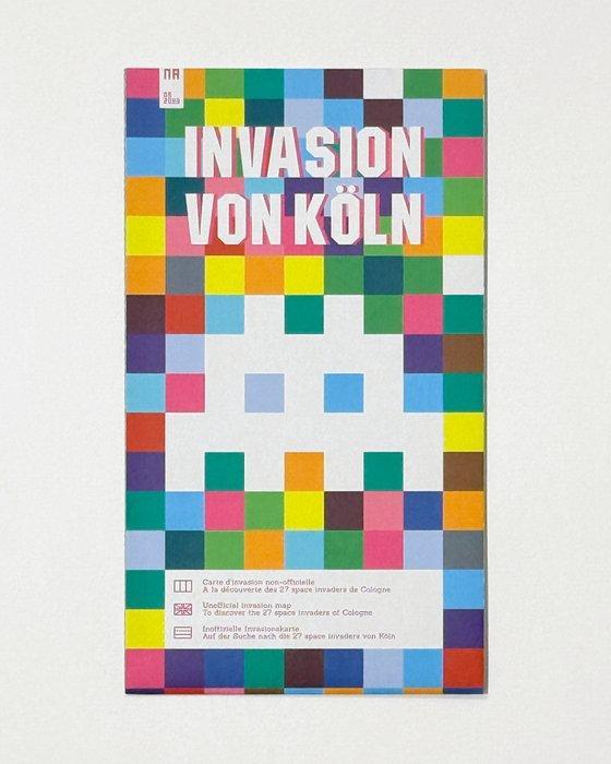 Invader (1969) - Fan map of the space invaders in Köln [NO, Antiquités & Art, Art | Objets design