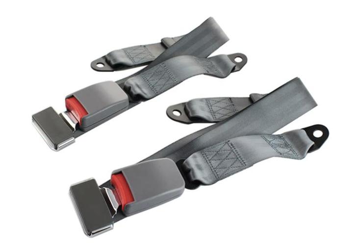 # 2 punts grijze gordel set voor 2 stoelen, Autos : Pièces & Accessoires, Batteries & Accessoires, Enlèvement ou Envoi