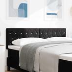 vidaXL LED-hoofdeind met LED -striplichten Geruit Zwart 80, Huis en Inrichting, Slaapkamer | Bedden, Verzenden, Nieuw