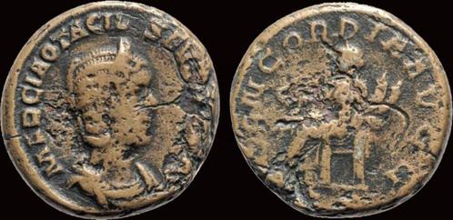 244-249ad Roman Otacilia Severa,augusta Ae As Concordia s..., Timbres & Monnaies, Monnaies & Billets de banque | Collections, Envoi