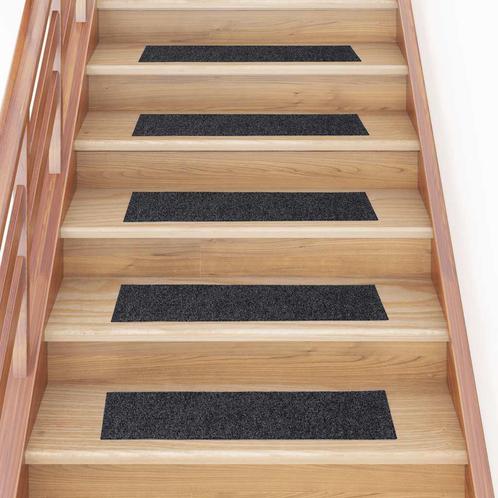 vidaXL Trapmatten zelfklevend 30 st 76x20 cm rechthoekig, Doe-het-zelf en Bouw, Ladders en Trappen, Nieuw, Verzenden