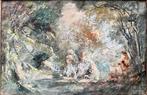 Louis Icart (1888-1950) - Children Having a Picnic in the