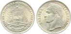 1 Bolivar 5 Lei Venezuela 1954 stempelglanz zilver zilver, Verzenden