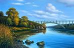 Sergei Stoev (1971) - Bridge on the river, Antiek en Kunst