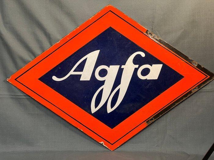 Emaillerie Alsacienne - Agfa - Enseigne en émail - Métal,, Antiquités & Art, Antiquités | Assiettes décoratives & Carrelages