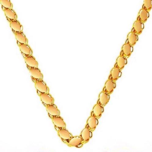 Handmade - Ketting - 14 karaat Geel goud - Strass ketting, Handtassen en Accessoires, Antieke sieraden