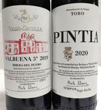 2019 Vega Sicilia, Valbuena 5º Año & 2020 Pintia - Ribera, Verzamelen, Wijnen, Nieuw