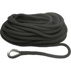 16mm x 12m landvast met oog deluxe zwart polyester, Watersport en Boten, Verzenden, Nieuw, Ankeren en Afmeren, Zeilboot of Motorboot