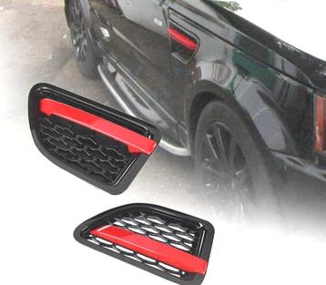 GRILLES LATÉRALES RANGE ROVER SPORT 05-09 AUTOBIOGRAPHY RED, Verzenden